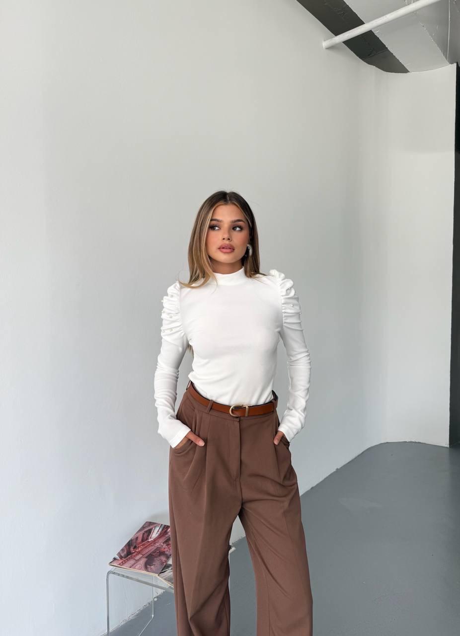 Beyaz Prenses Kol İncili  Bluz